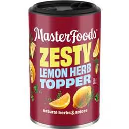 Masterfoods Zesty Lemon Herb Topper Seasoning 45g