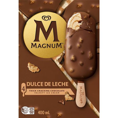 Magnum Dulce De Leche Ice Cream Sticks 4 pack