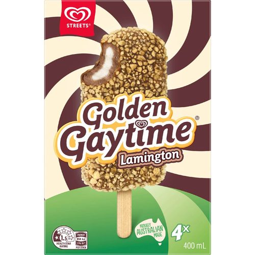 Streets Golden Gaytime Lamington 400mL
