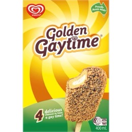 Golden Gaytime Original Ice Cream Sticks Sticks 4 pack