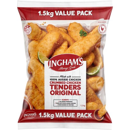 Ingham's Crumbed Chicken Tenders Original 1.5kg