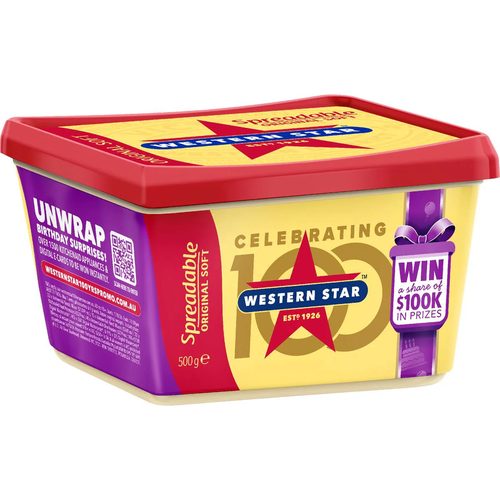Western Star Original Spreadable Butter Blend Tub 500g