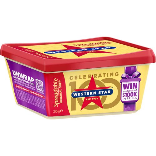 Western Star Original Spreadable Butter Blend Tub 375g