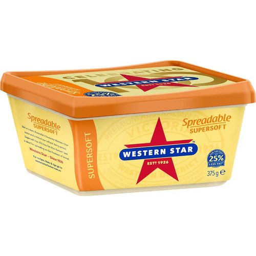 Western Star Spreadable Butter Blend Tub Supersoft 375g