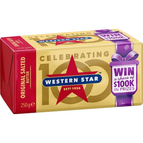 Western Star Salted Butter Block Butter Block 250g