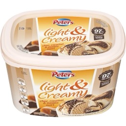 Peters Light & Creamy Choc Caramel & Vanilla Swirl Ice Cream 1.8L