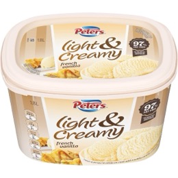 Peters Light & Creamy French Vanilla Ice Cream 1.8L