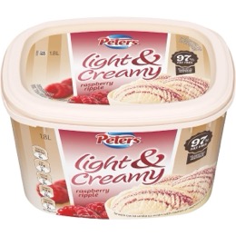 Peters Light & Creamy Raspberry Ripple Ice Cream 1.8L