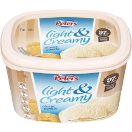 Peters Light & Creamy Classic Vanilla Ice Cream 1.8L