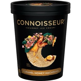 Connoisseur Ice Cream Tub Caramel Honey Macadamia 1L