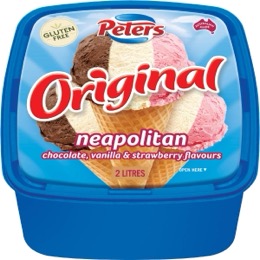 Peters Original Neapolitan Ice Cream 2L