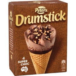 Peters Drumstick Super Chocolate 4 pack