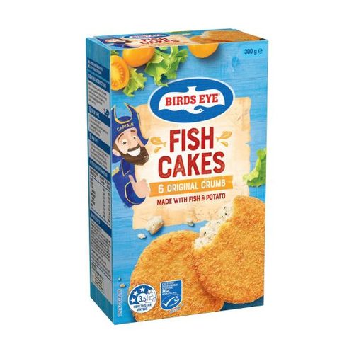 Birds Eye Frozen Crunchy Crumb Fish Cakes 6 Pack