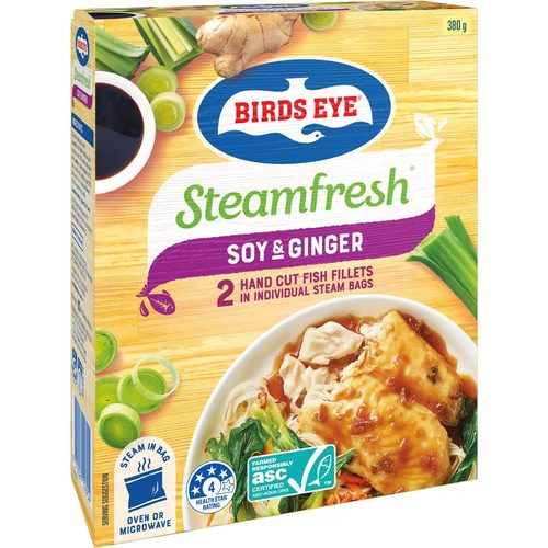 Birds Eye Steamfresh Fish Fillets Soy & Ginger 380g