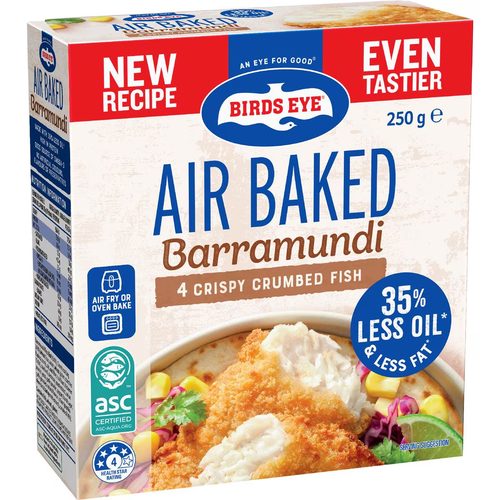 Birds Eye Air Baked Crumbed Barramundi 250g