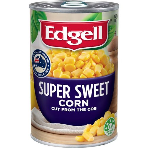Edgell Australian Grown Super Sweet Corn Kernels 420g