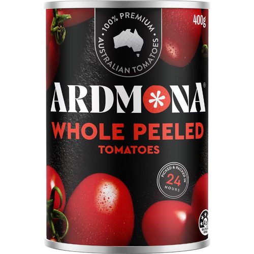 Ardmona Whole Peeled Vine Ripened Tomatoes 400g