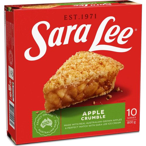 Sara Lee Deep Dish Pie With Apple Crumble Top 800g