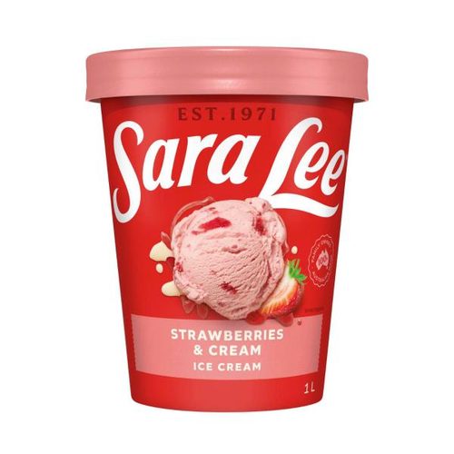 Sara Lee Strawberries & Cream Ice Cream Tub