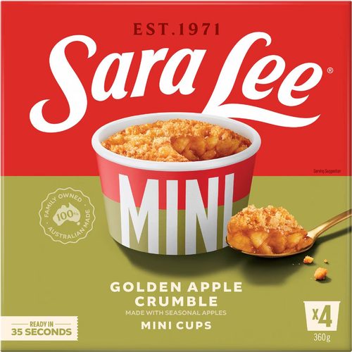 Sara Lee Mini Cups Golden Apple Crumble 4 pack
