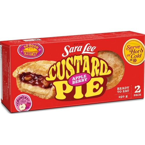 Sara Lee Apple Berry Custard Pie 250g 2 pack