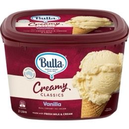 Bulla Creamy Classics Ice Cream Vanilla 2L