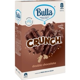 Bulla Crunch Double Choc 8 pack