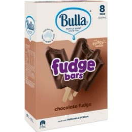 Bulla Fudge Bars 8 pack