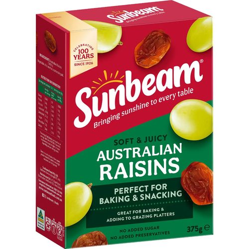 Sunbeam Australian Raisins 375g
