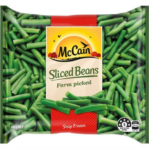 McCain Frozen Sliced Beans Sliced 500g