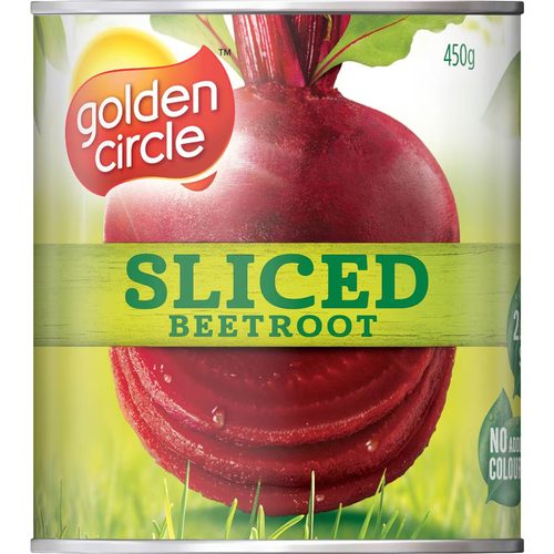 Golden Circle Canned Vegetables Sliced Beetroot Cans 450g
