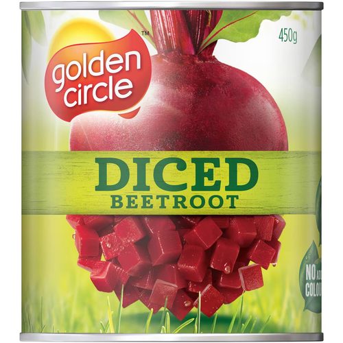 Golden Circle Canned Vegetables Diced Beetroot Cans 450g