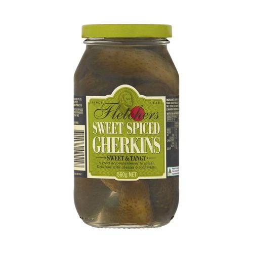Fletchers Sweet Spiced Gherkins