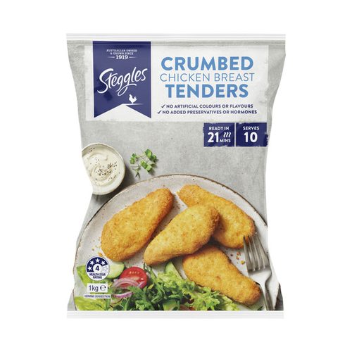 Steggles Frozen Classic Crumb Chicken Breast Tenders