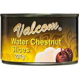 Valcom Canned Water Chestnuts Sliced 227g