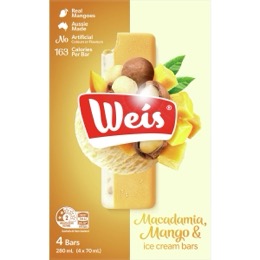 Weis Macadamia Mango & Ice Cream Bars 4 pack