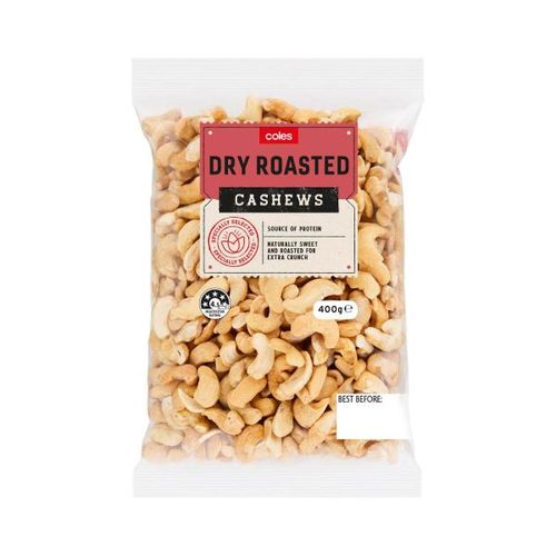 Coles Dry Roasted Cashews