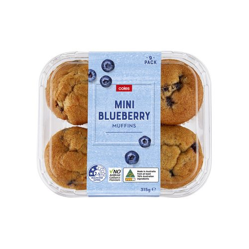 Coles Blueberry Muffins 9 Pack
