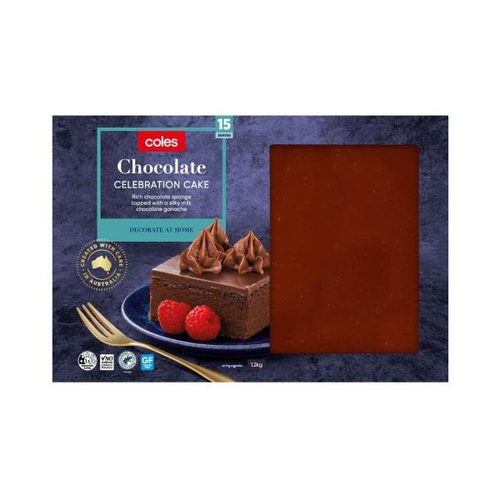 Coles Gluten Free Chocolate Celebration Cake