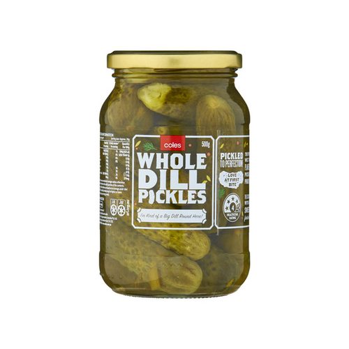 Coles Dill Gherkins Whole