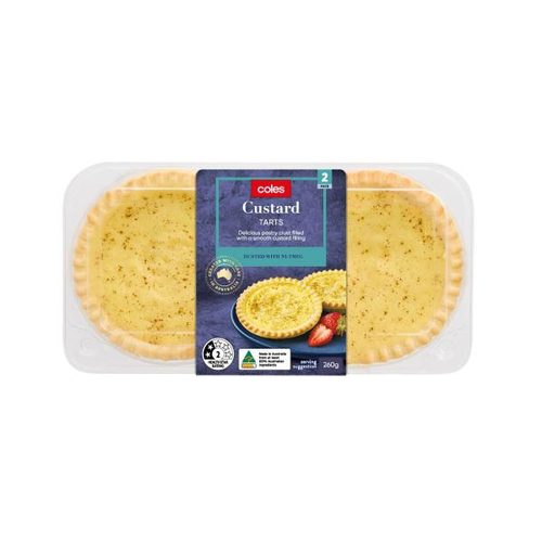 Coles Bakery Custard Tarts