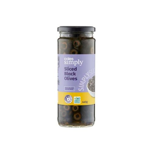 Coles Simply Sliced Black Olives