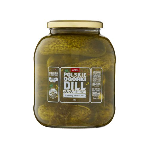 Coles Polski Orgorki Dill Cucumbers