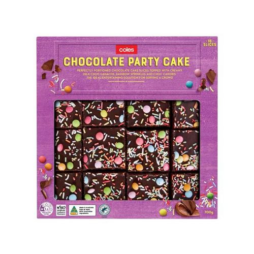 Coles Chocolate Party Cake 16 Slices