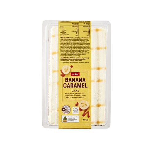 Coles Banana Caramel Cake