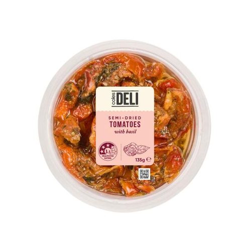 Coles Semi Dried Tomatoes Fresh Basil