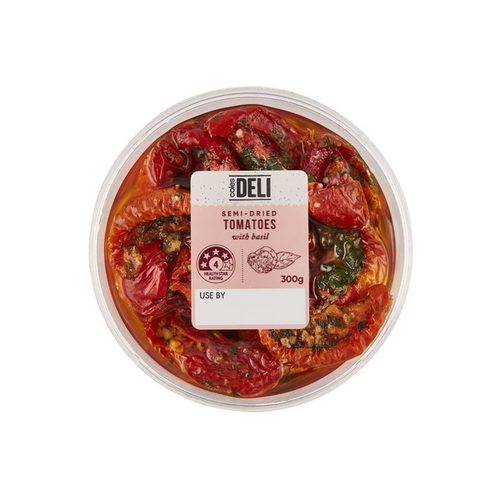 Coles Deli Semi Dried Tomatoes With Basil