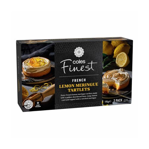 Coles Finest French Lemon Meringue Tartlets 2 Pack
