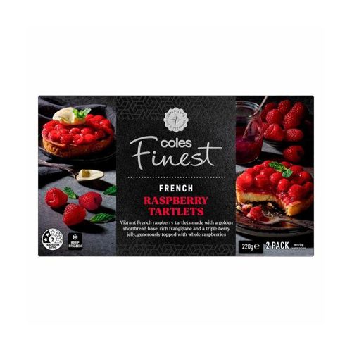 Coles Finest French Raspberry Tart 2 Pack
