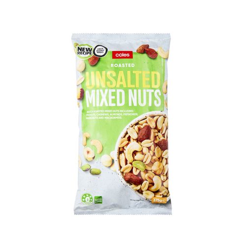 Coles Unsalted Mixed Nuts